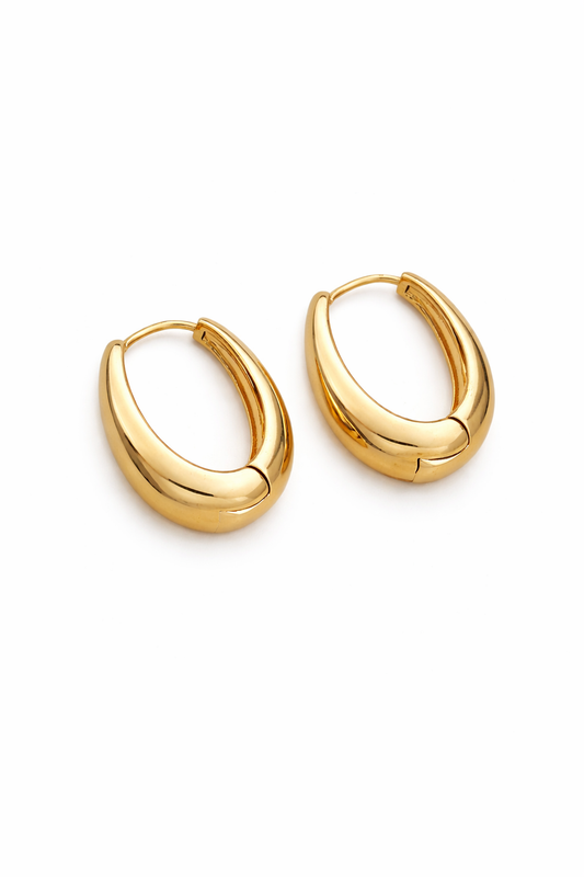 Luxe Teardrop Hoop Earrings