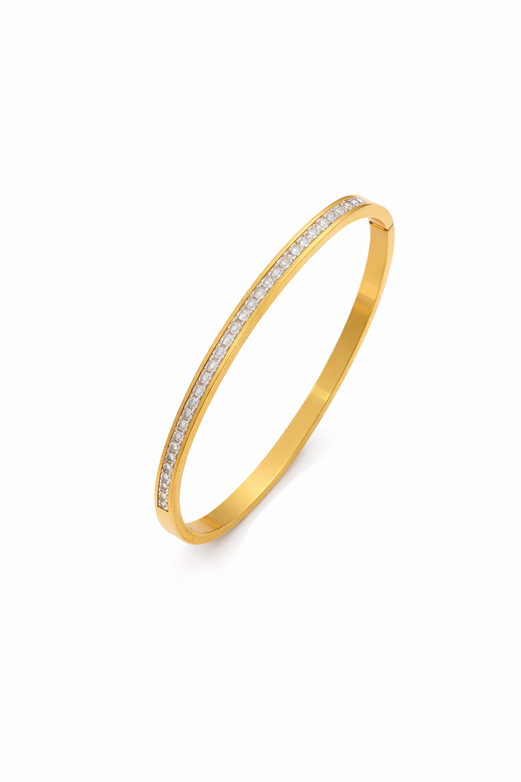 Aurora Crystal Gold Bangle
