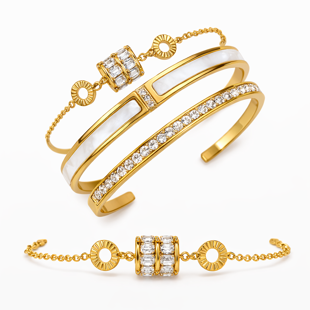 Aurora Luxe Gold Bracelet Set