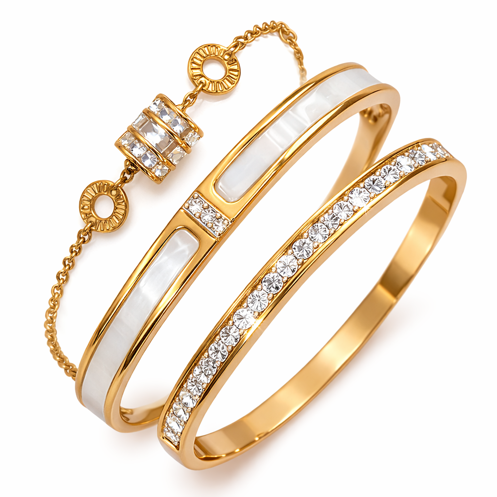 Aurora Luxe Gold Bracelet Set